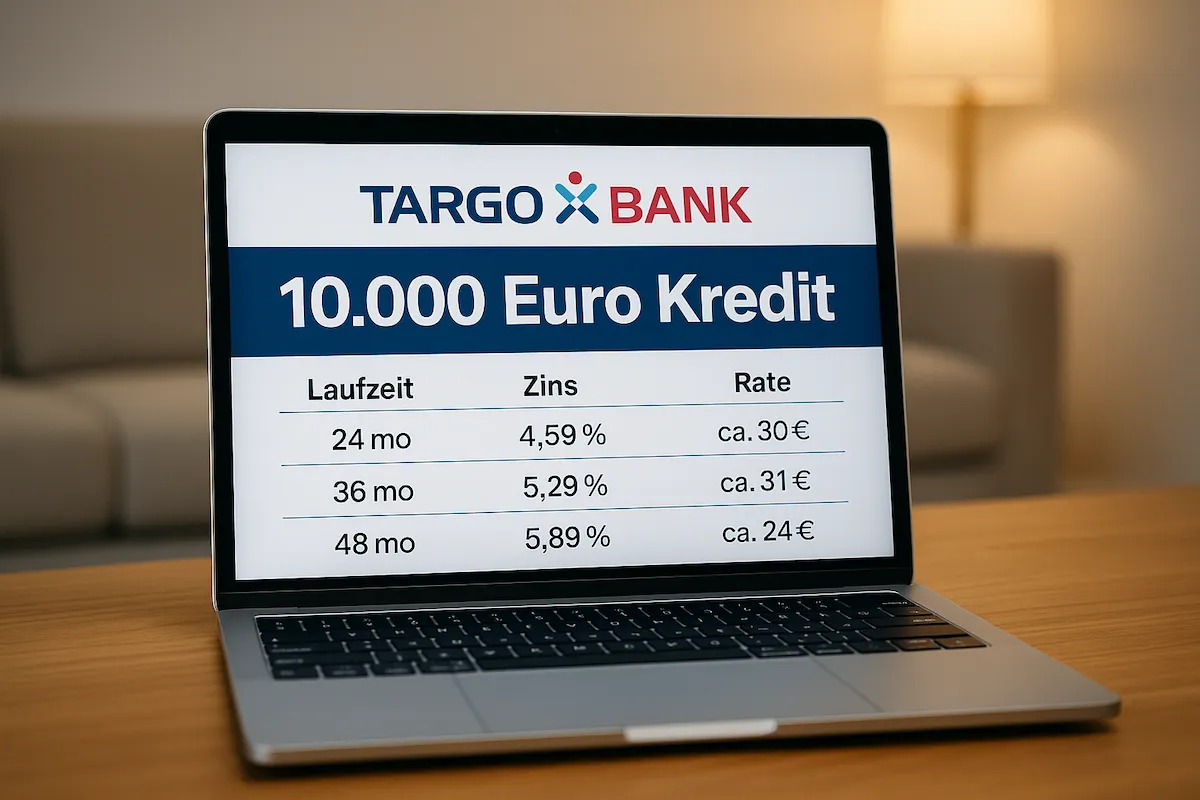 10.000 Euro Kredit bei TARGOBANK