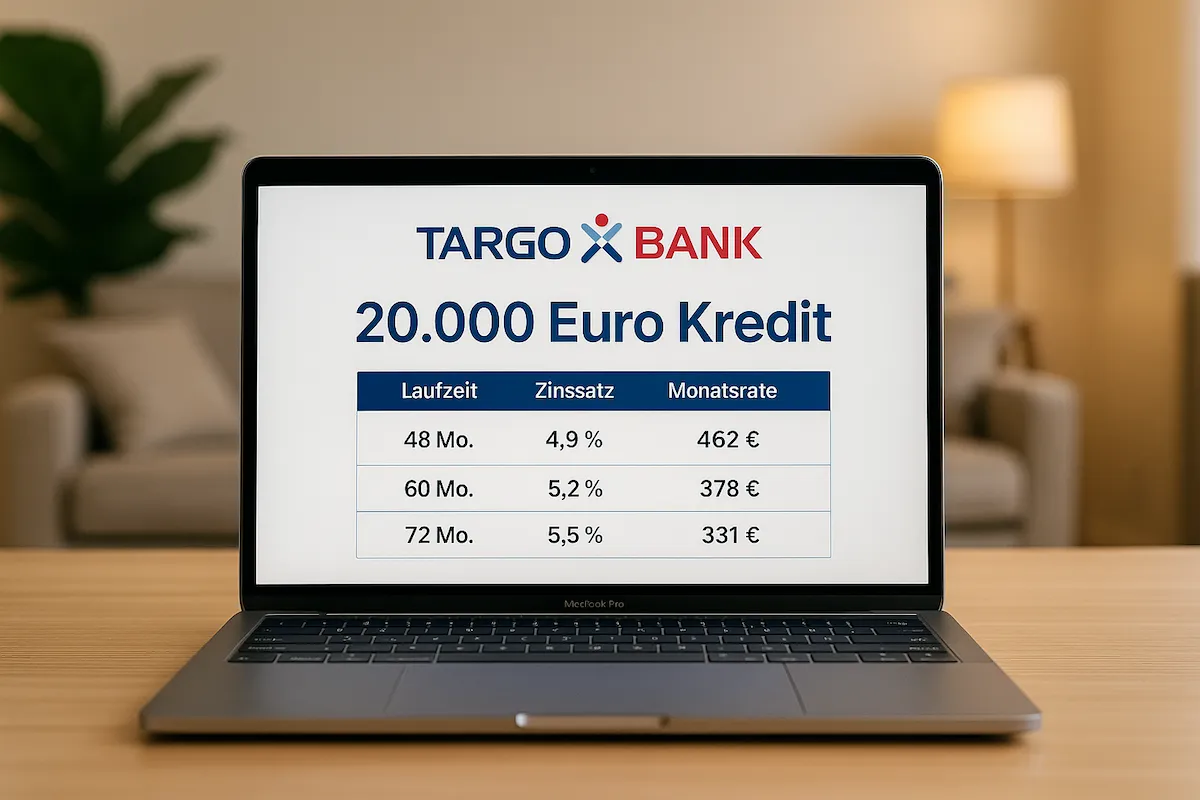 20.000 Euro Kredit bei TARGOBANK