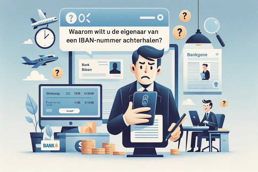 Waarom wilt u de eigenaar van een IBAN-nummer achterhalen?